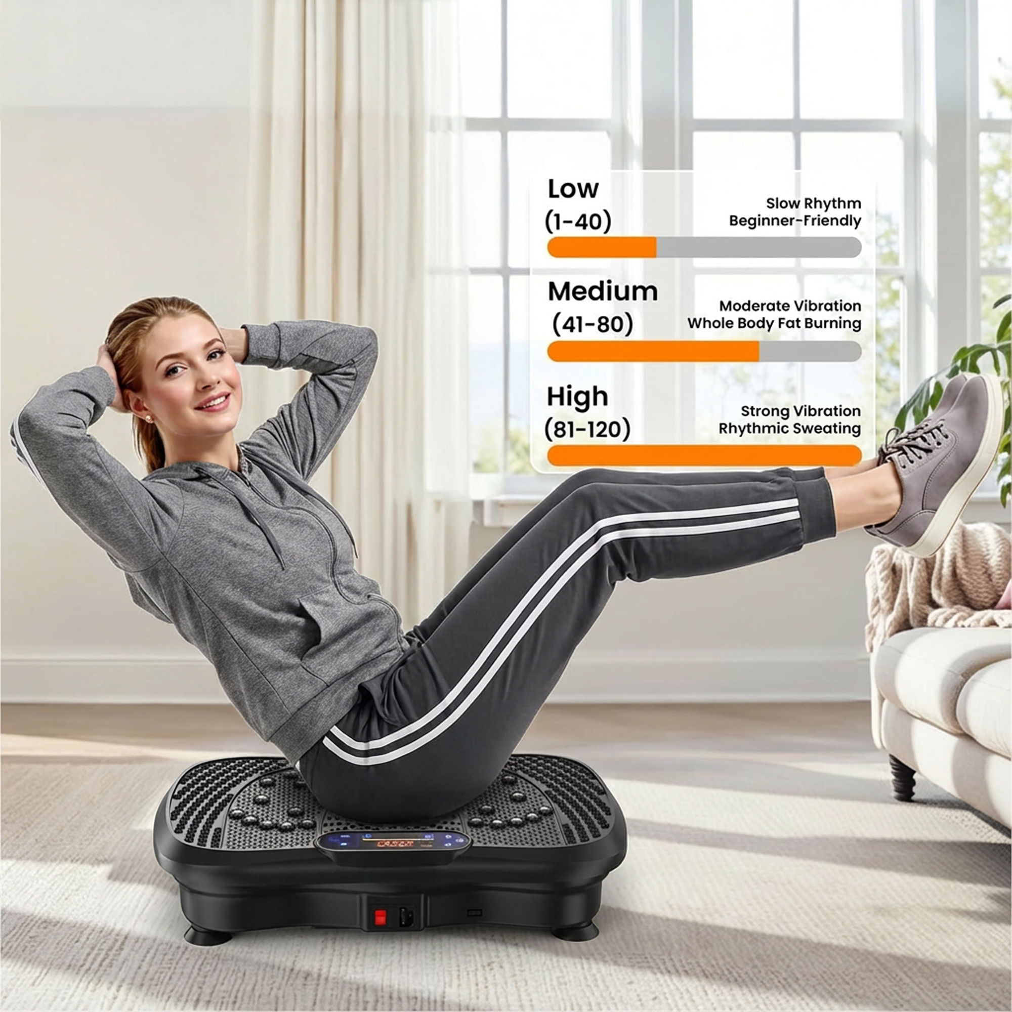 جهاز اهتزاز للياقة البدنية لفقدان الوزن في المنزل - الصورة 2