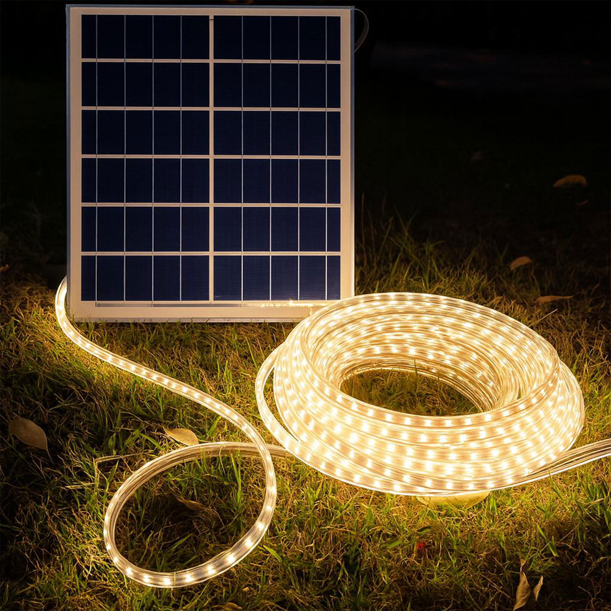 شريط ليد بالطاقة الشمسية 20 متر - الصورة 5