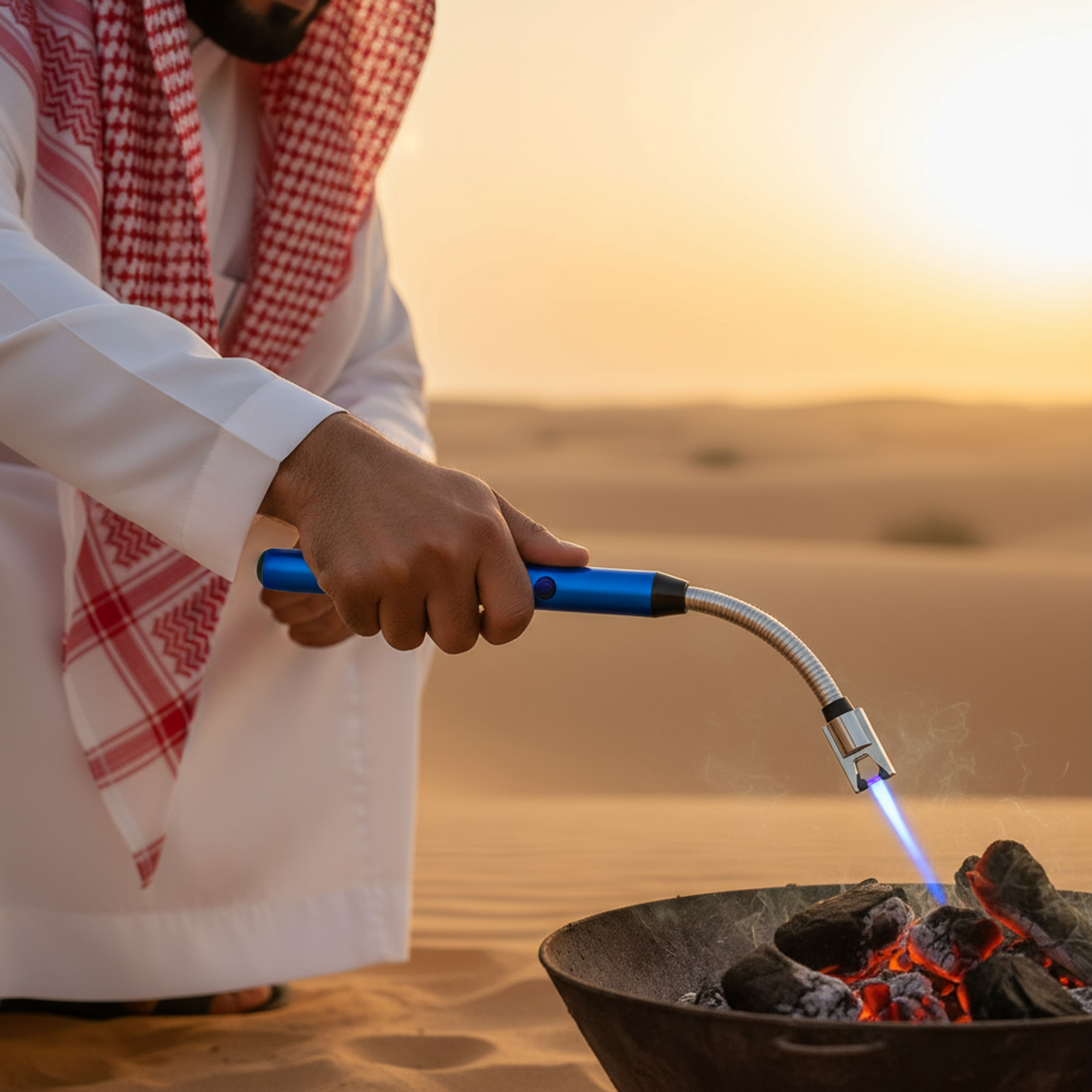 قدّاحة لهب إلكترونية حديثة قابلة لإعادة الشحن - الصورة 4