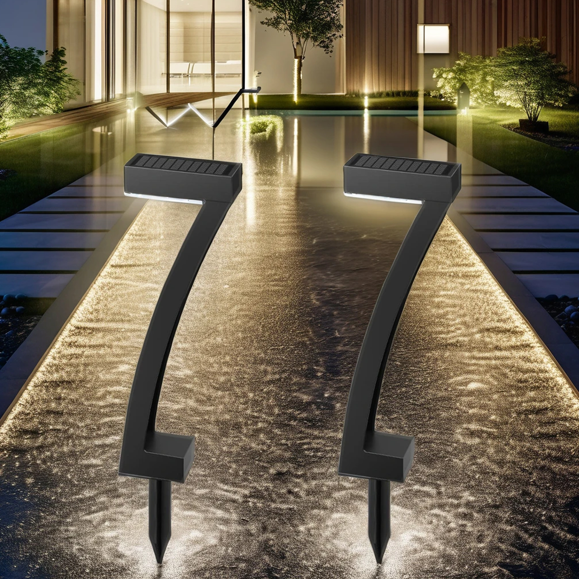 عمود إنارة بالطاقة الشمسية مقاوم للماء حديث - الصورة 6