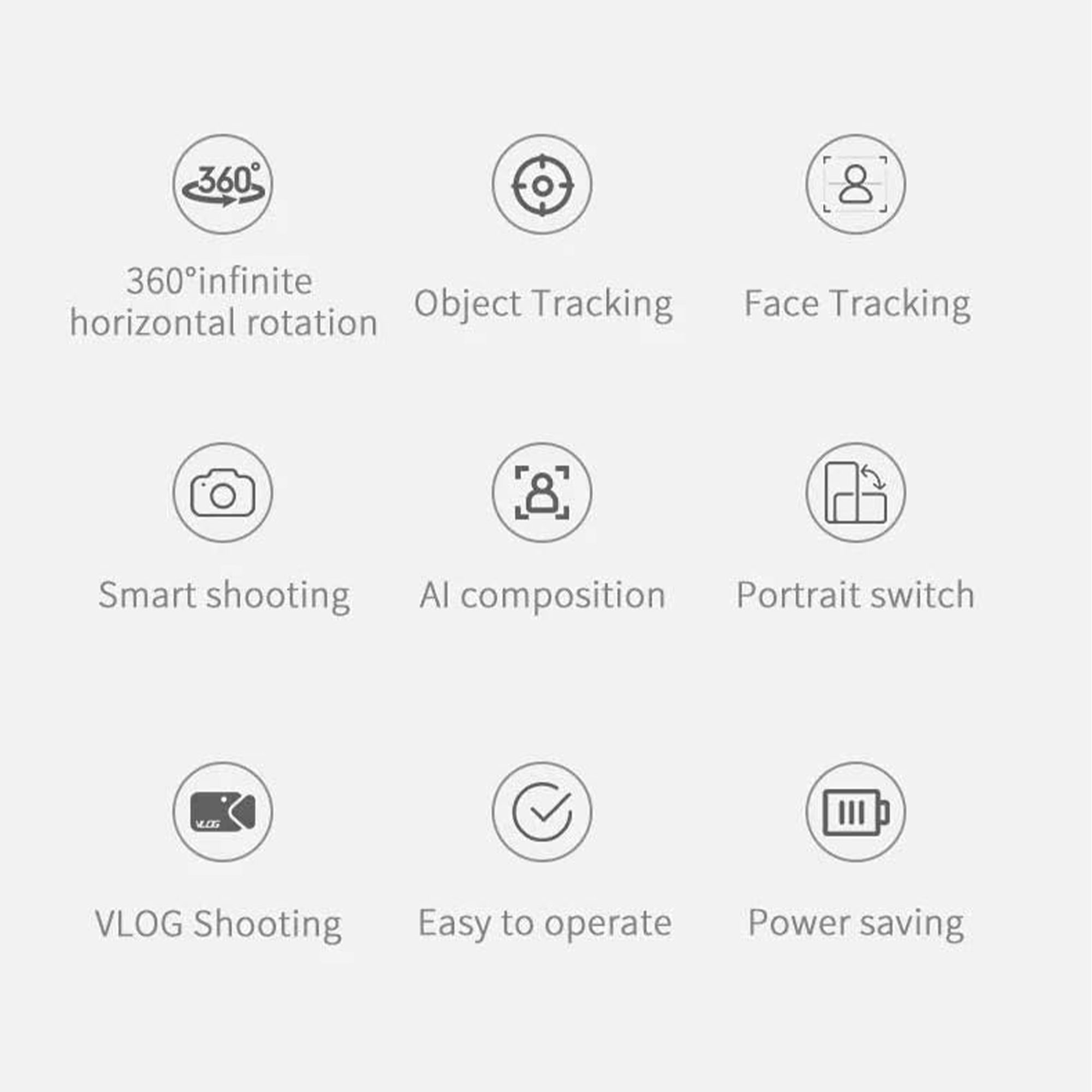 حامل هاتف ذكي يدور 360 درجة مع خاصية تتبع الوجه - الصورة 5