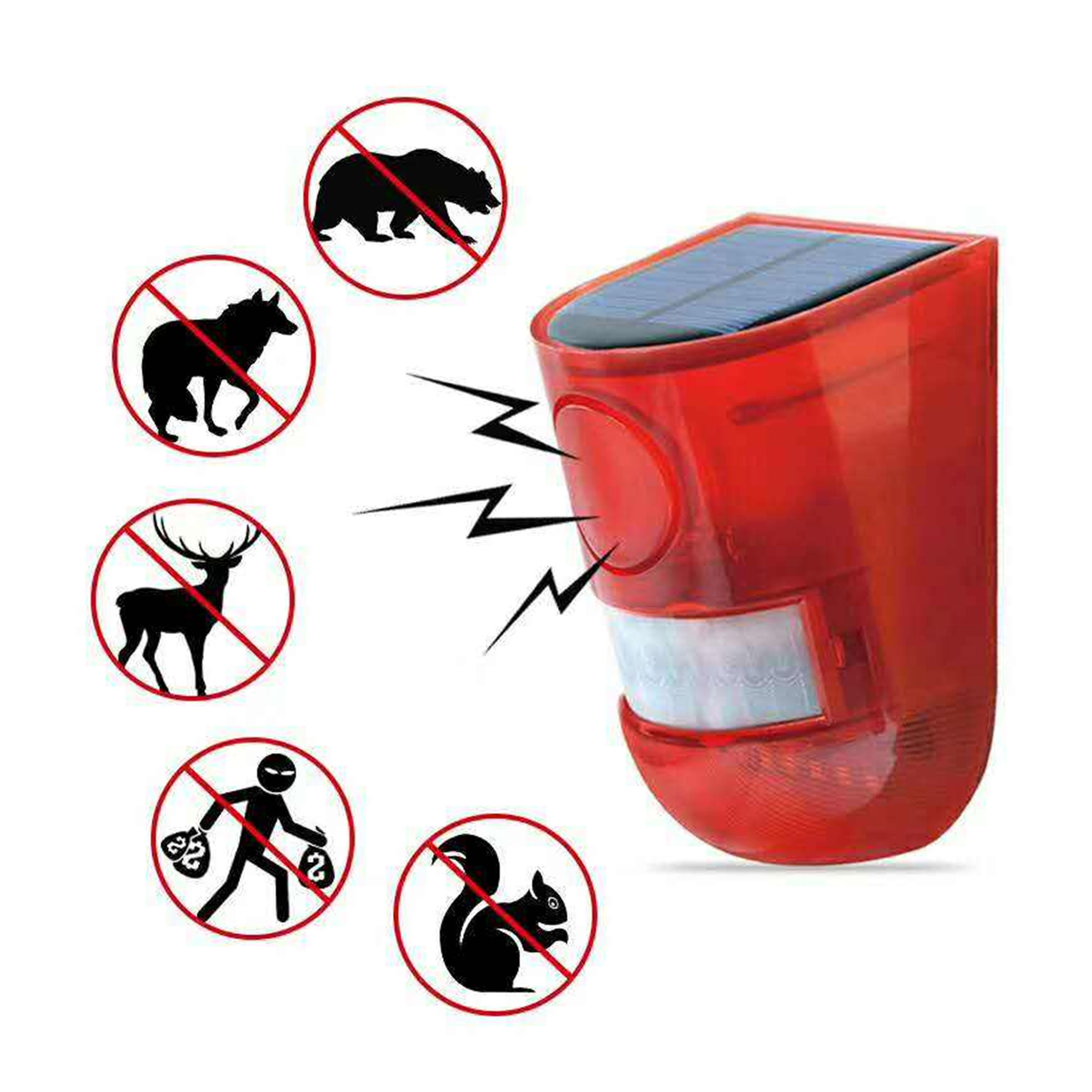 • جهاز إنذار حركة يعمل بالطاقة الشمسية لحماية المنزل والعمل - الصورة 4