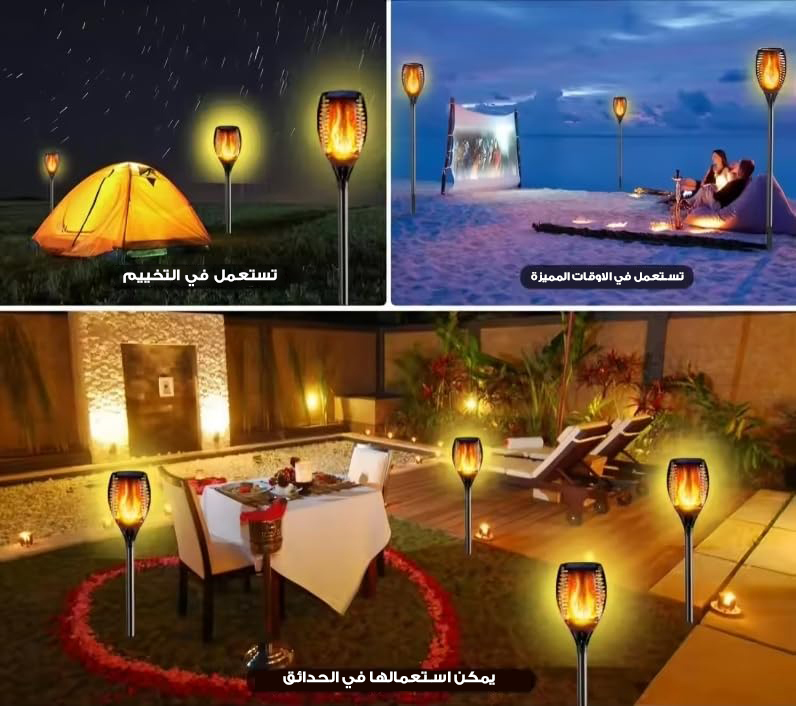 عمود إضاءة شعلة الأكبر حجما يعمل بالطاقة الشمسية - الصورة 3