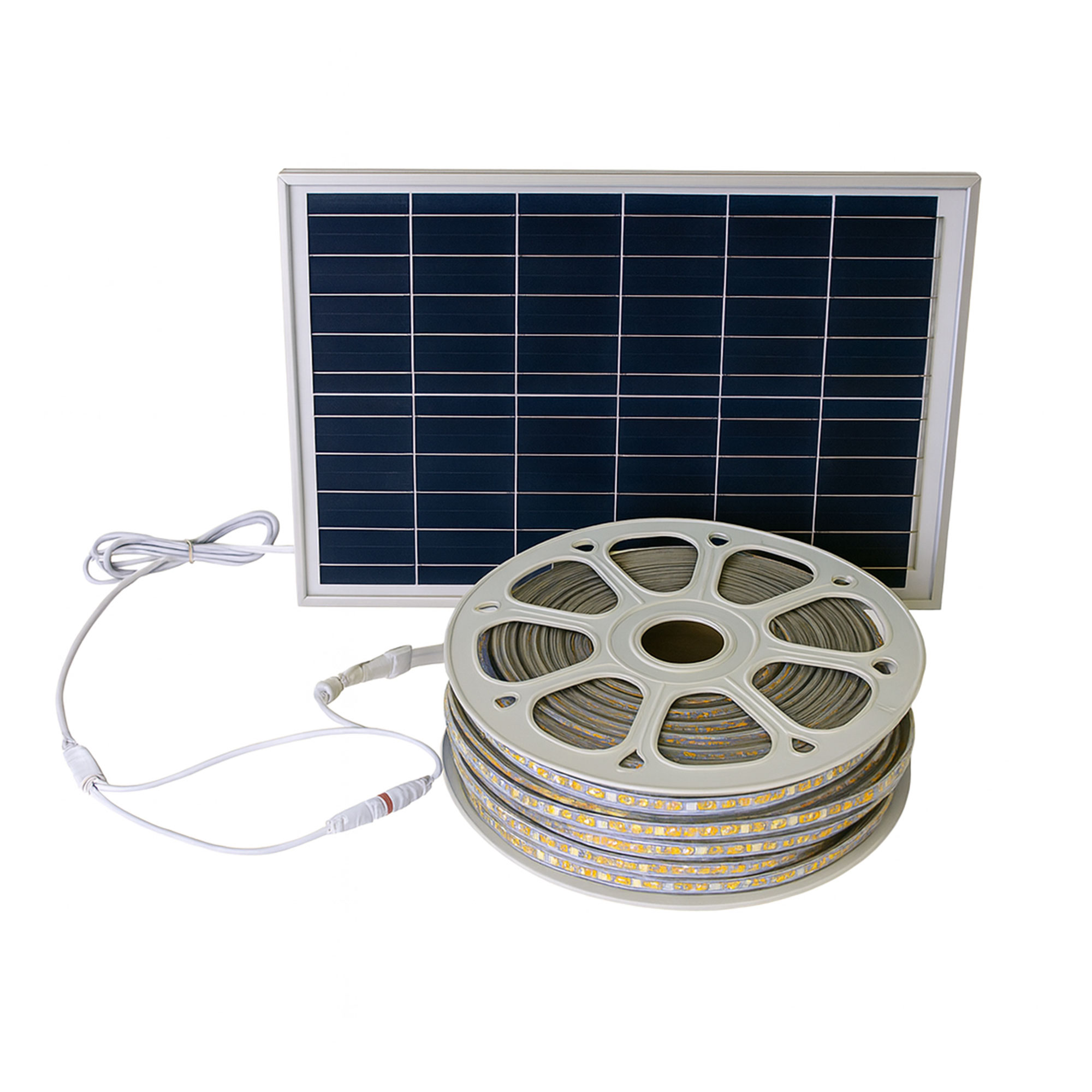 شريط ليد بالطاقة الشمسية 20 متر - الصورة 4