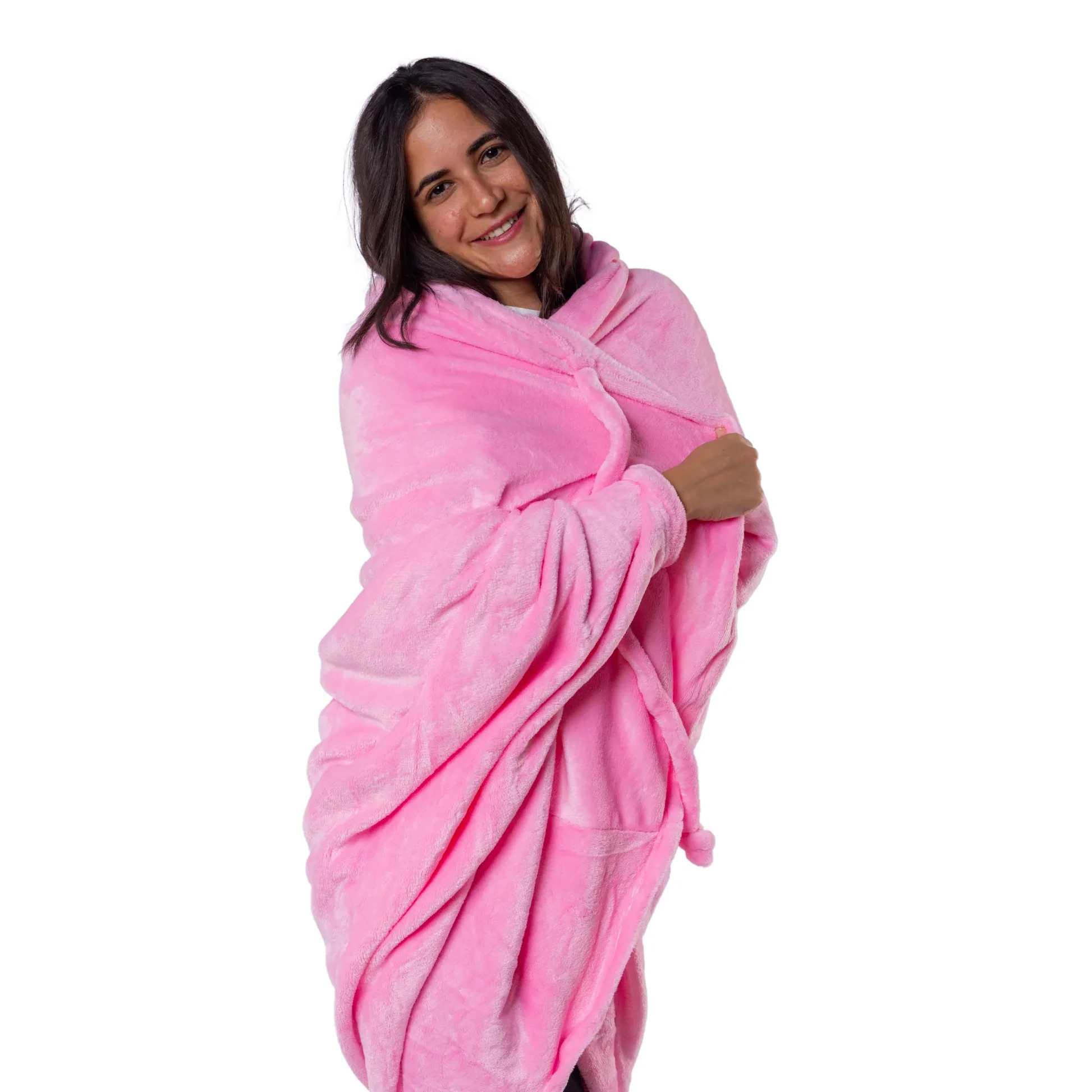 بطانيه قابله للارتداء وردي - الصورة 3