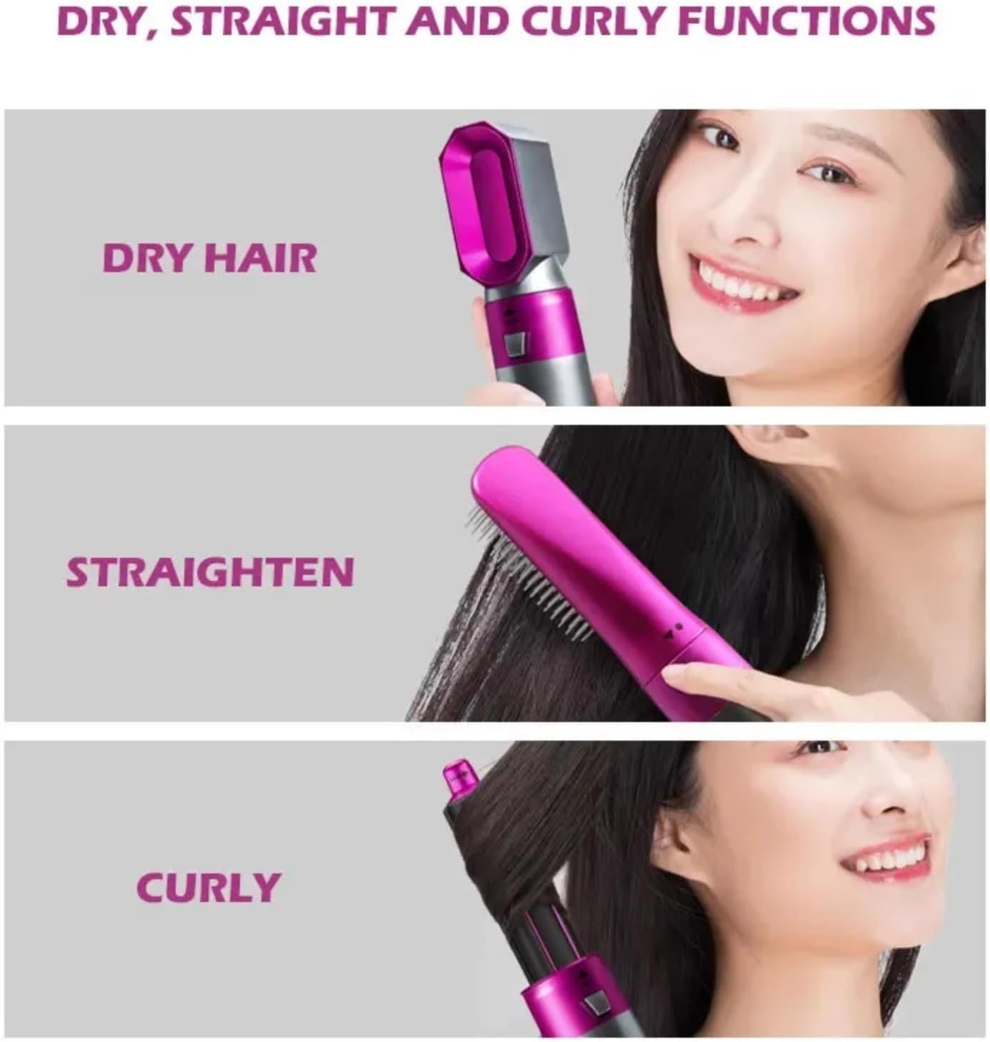 فرشاة الشعر 5 في 1 الحديثة - الصورة 2