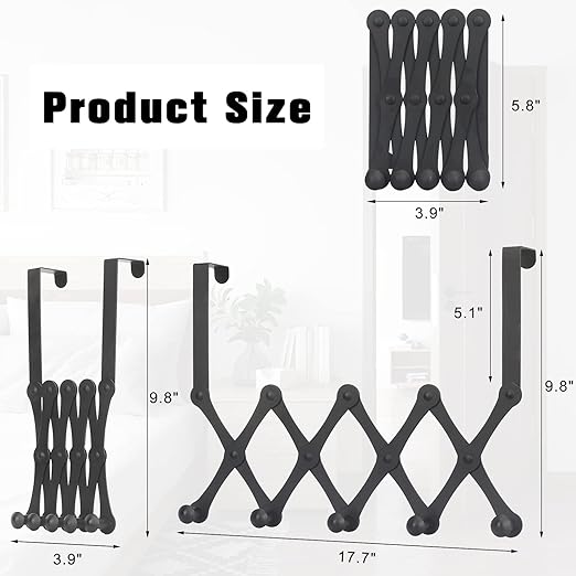 • شماعة خلف الباب قابلة للتمدد - الصورة 5