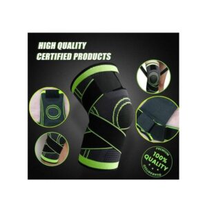 • عرض قطعتين ركبة برباط ضاغط اخضر