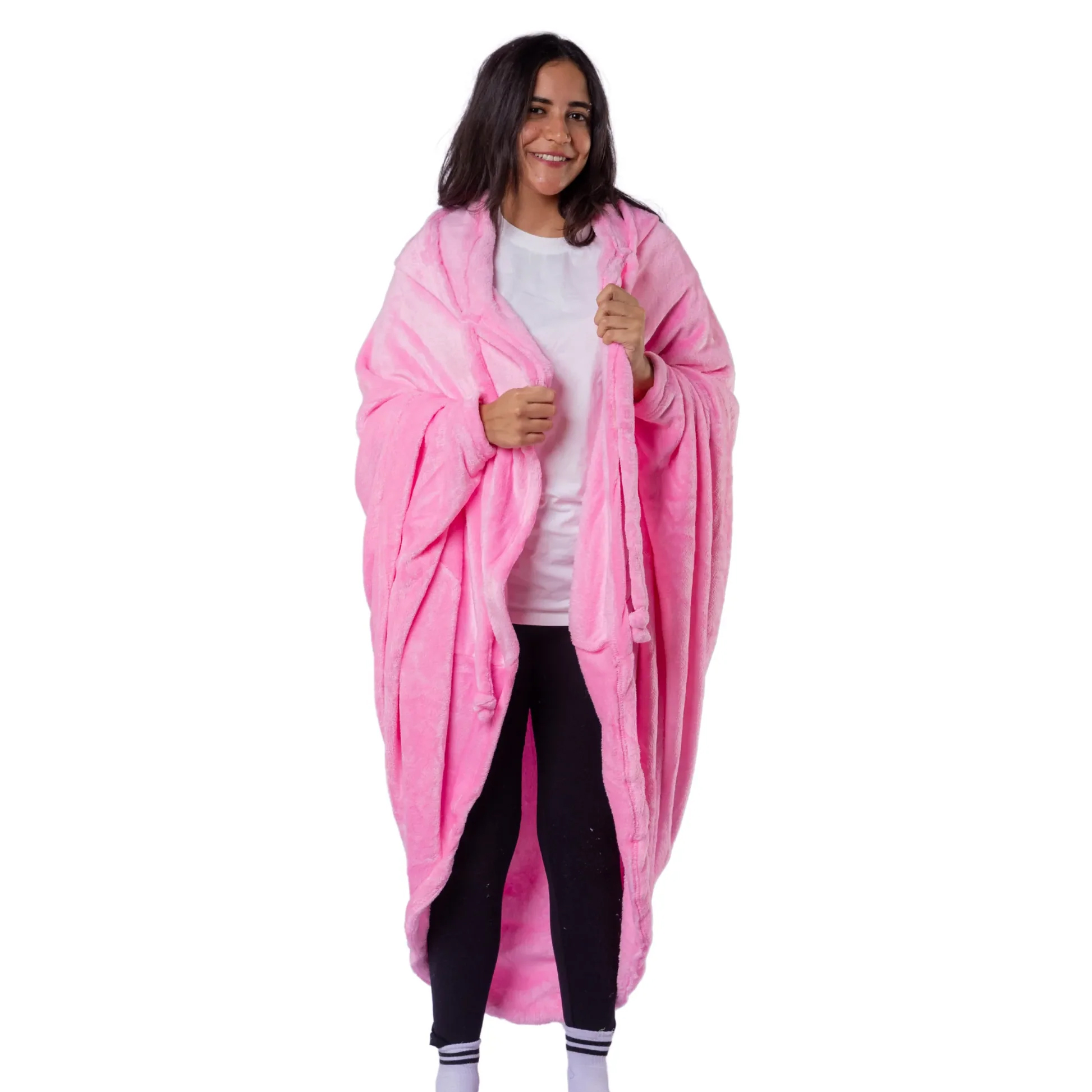 بطانيه قابله للارتداء وردي - الصورة 2