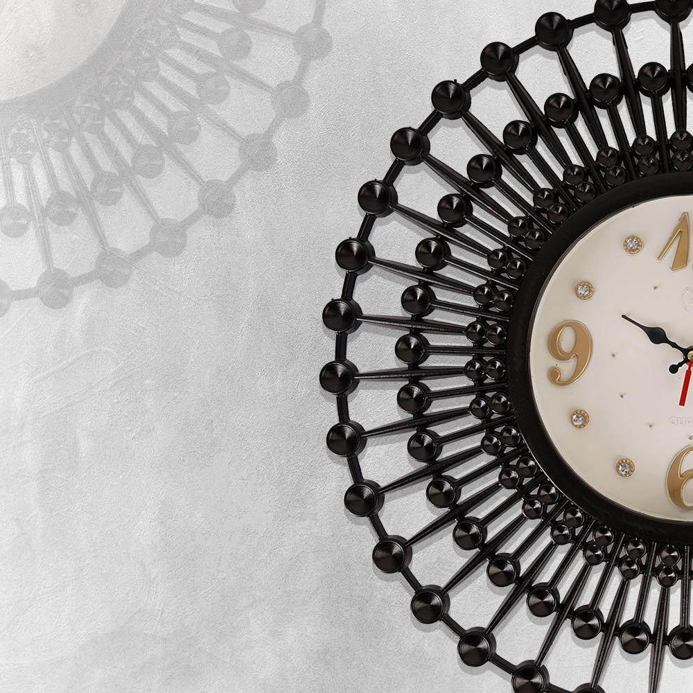 ساعة حائط ديكورية فورجية مودرن - الصورة 2