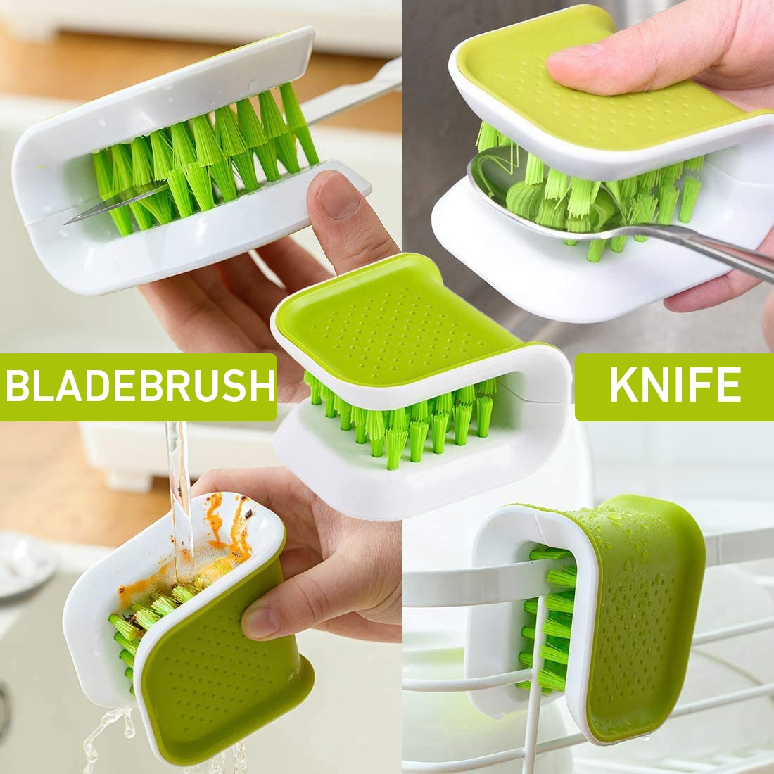 فرشة تنضيف السكاكين والشوك - الصورة 2