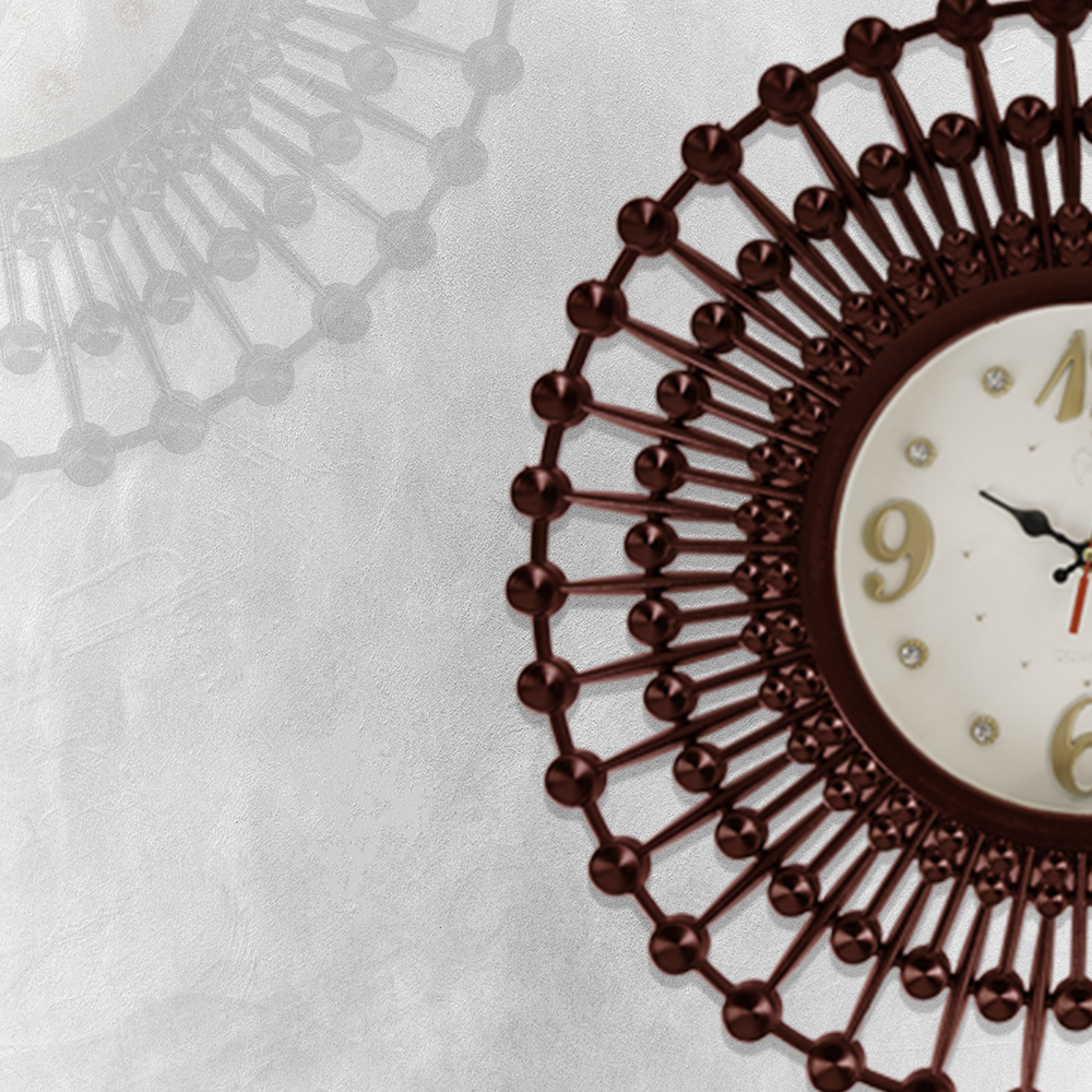 ساعة حائط ديكورية فورجية مودرن - الصورة 2